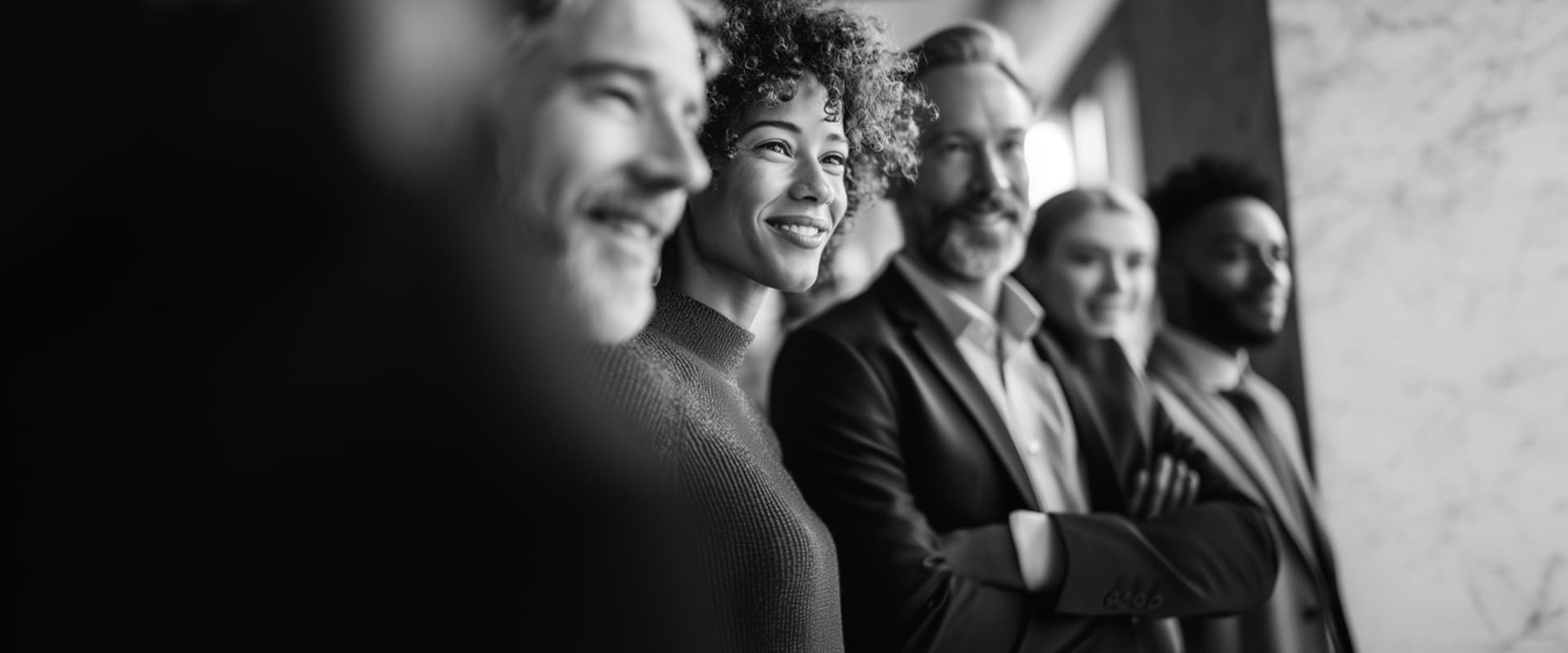 An individual in a business setting looking confident